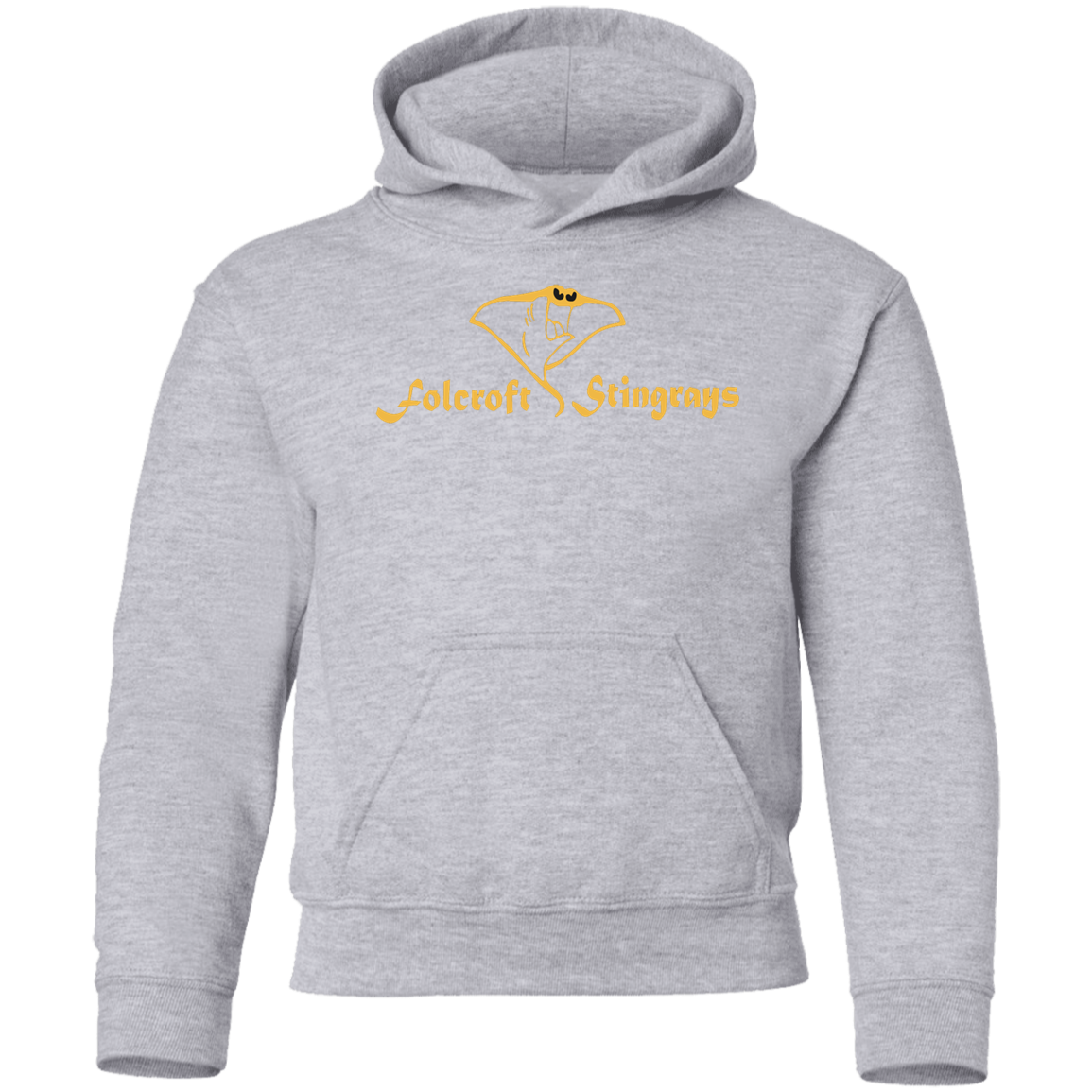 Folcroft Yellow Logo TeamStore Youth Pullover Hoodie