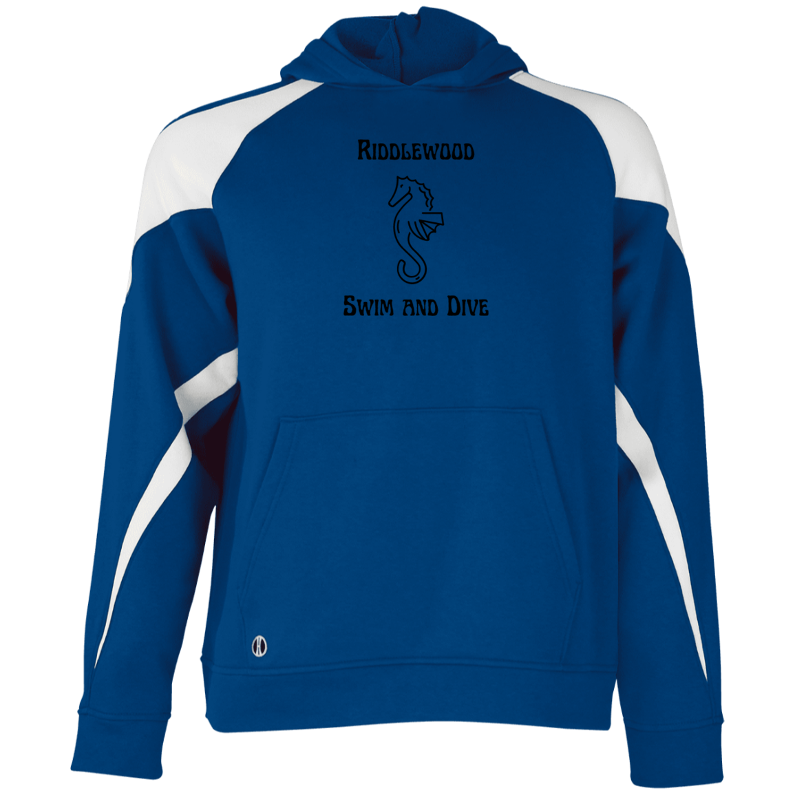 Riddlewood Swim and Dive TeamStore Youth Athletic Colorblock Fleece Hoodie