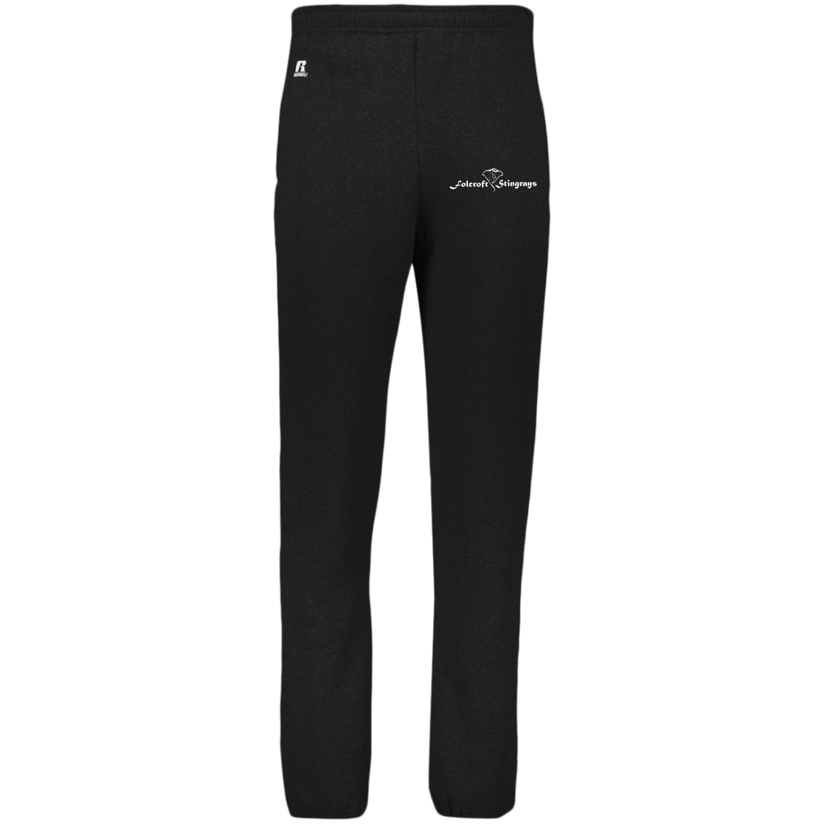 Folcroft White Logo Team Store Unisex Dri-Power Closed Bottom Pocket Sweatpants