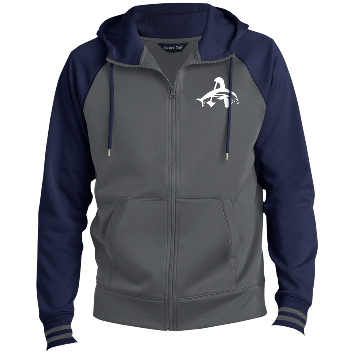 Ashbourne White TeamStore Men's Sport-Wick® Full-Zip Hooded Jacket