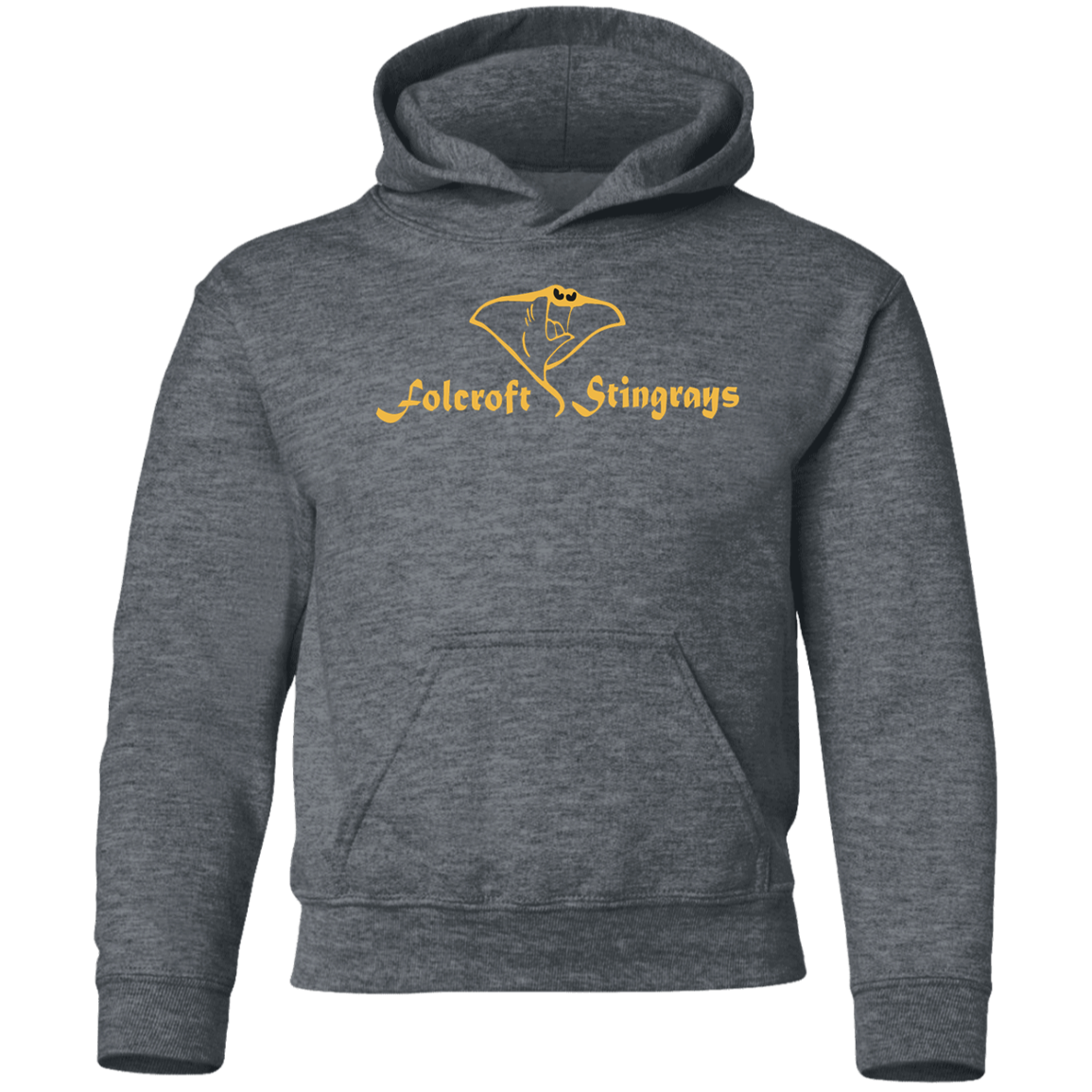 Folcroft Yellow Logo TeamStore Youth Pullover Hoodie