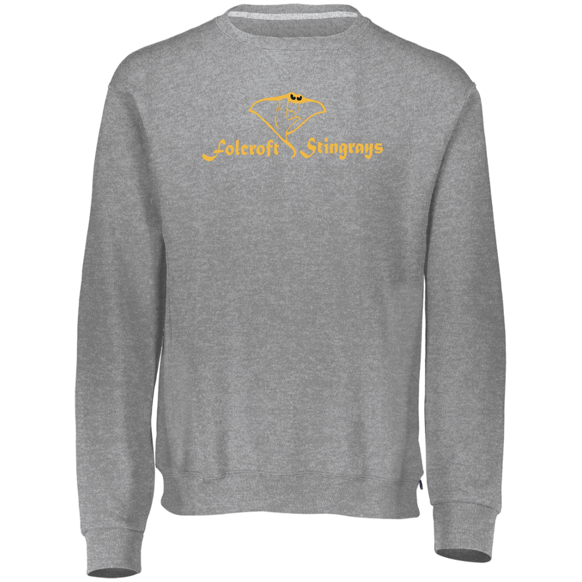 Folcroft Yellow Logo TeamStore Youth Dri-Power Fleece Crewneck Sweatshirt