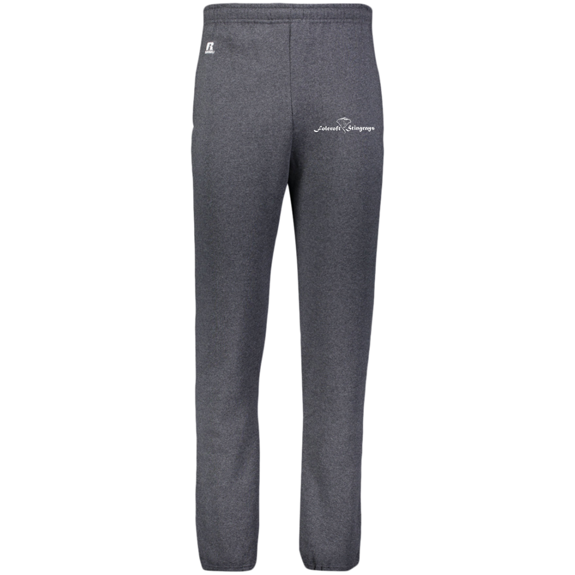 Folcroft White Logo Team Store Unisex Dri-Power Closed Bottom Pocket Sweatpants