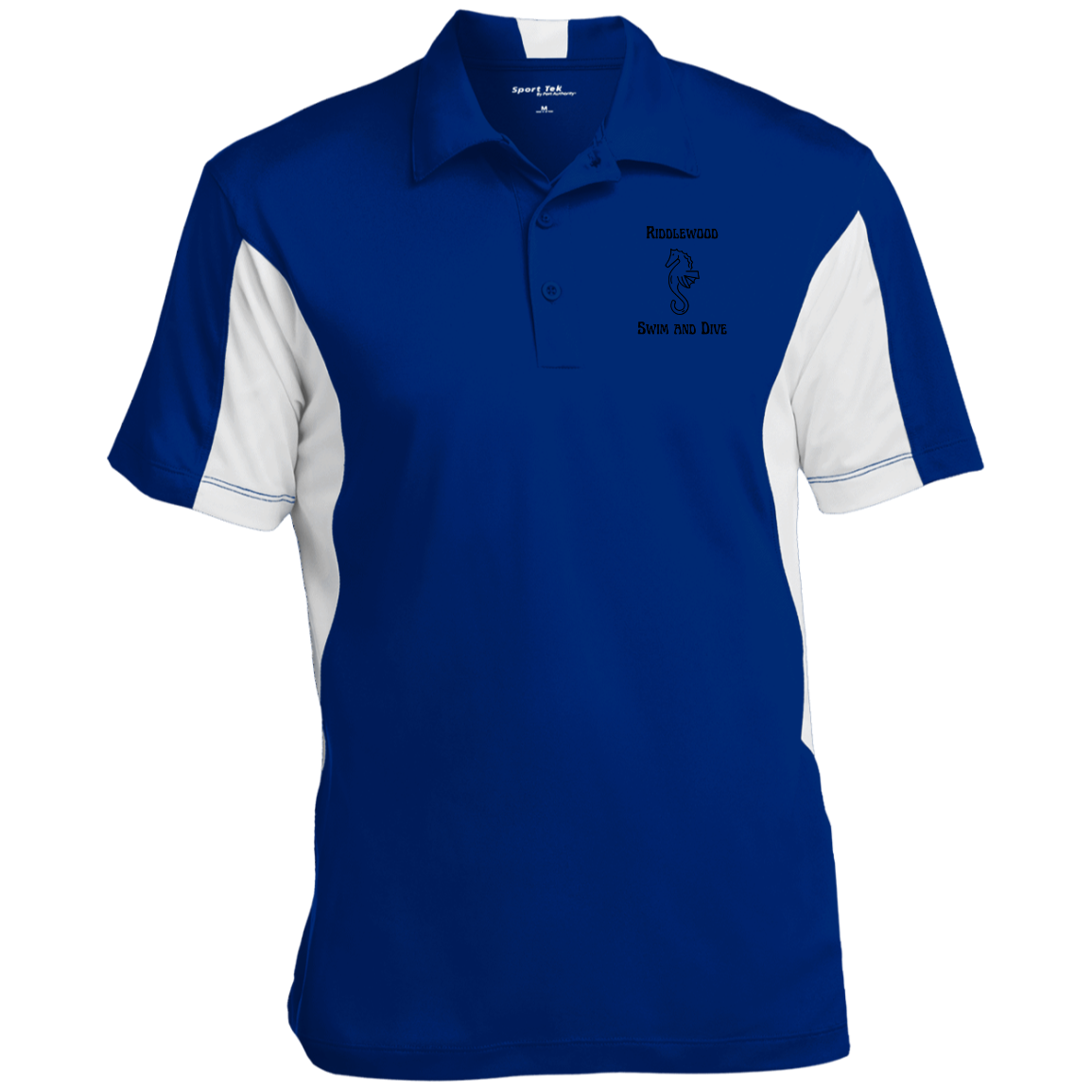 Riddlewood swim and dive Team Store Men's Colorblock Performance Polo