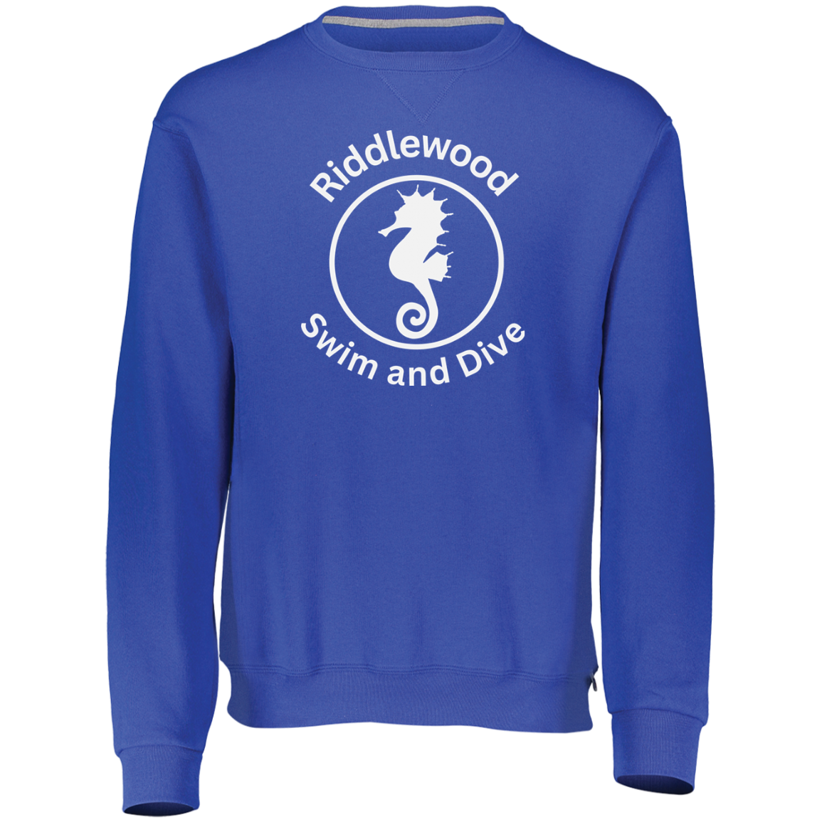 Riddlewood White TeamStore Youth Dri-Power Fleece Crewneck Sweatshirt