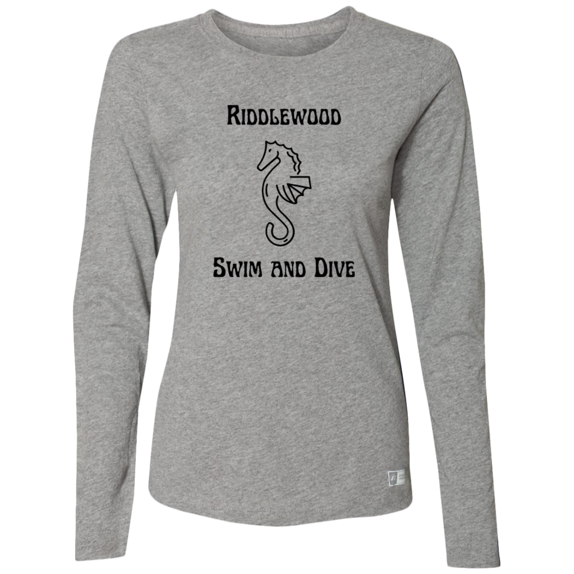 Riddlewood swim and dive TeamStore Ladies’ Essential Dri-Power Long Sleeve Tee
