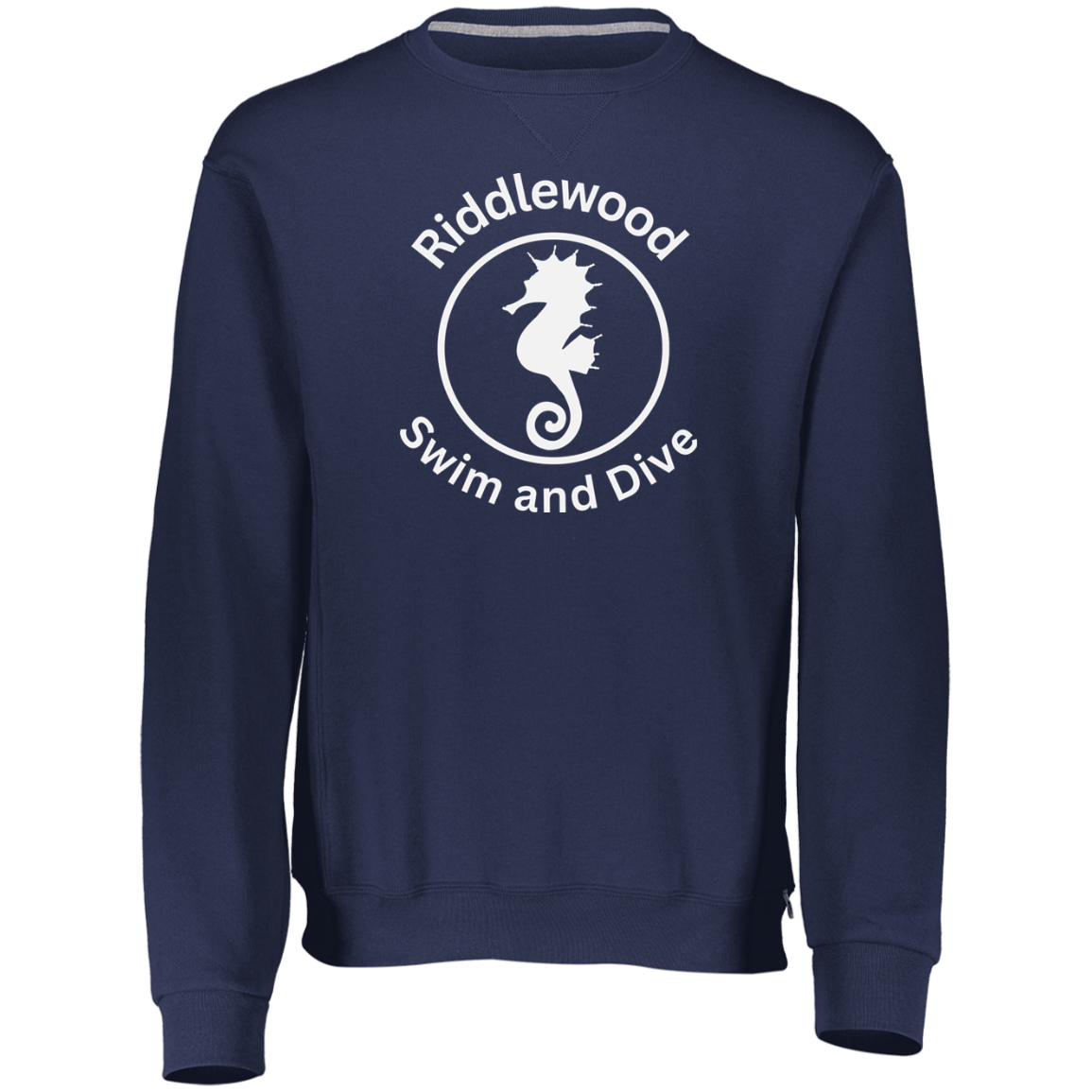 Riddlewood White TeamStore Youth Dri-Power Fleece Crewneck Sweatshirt