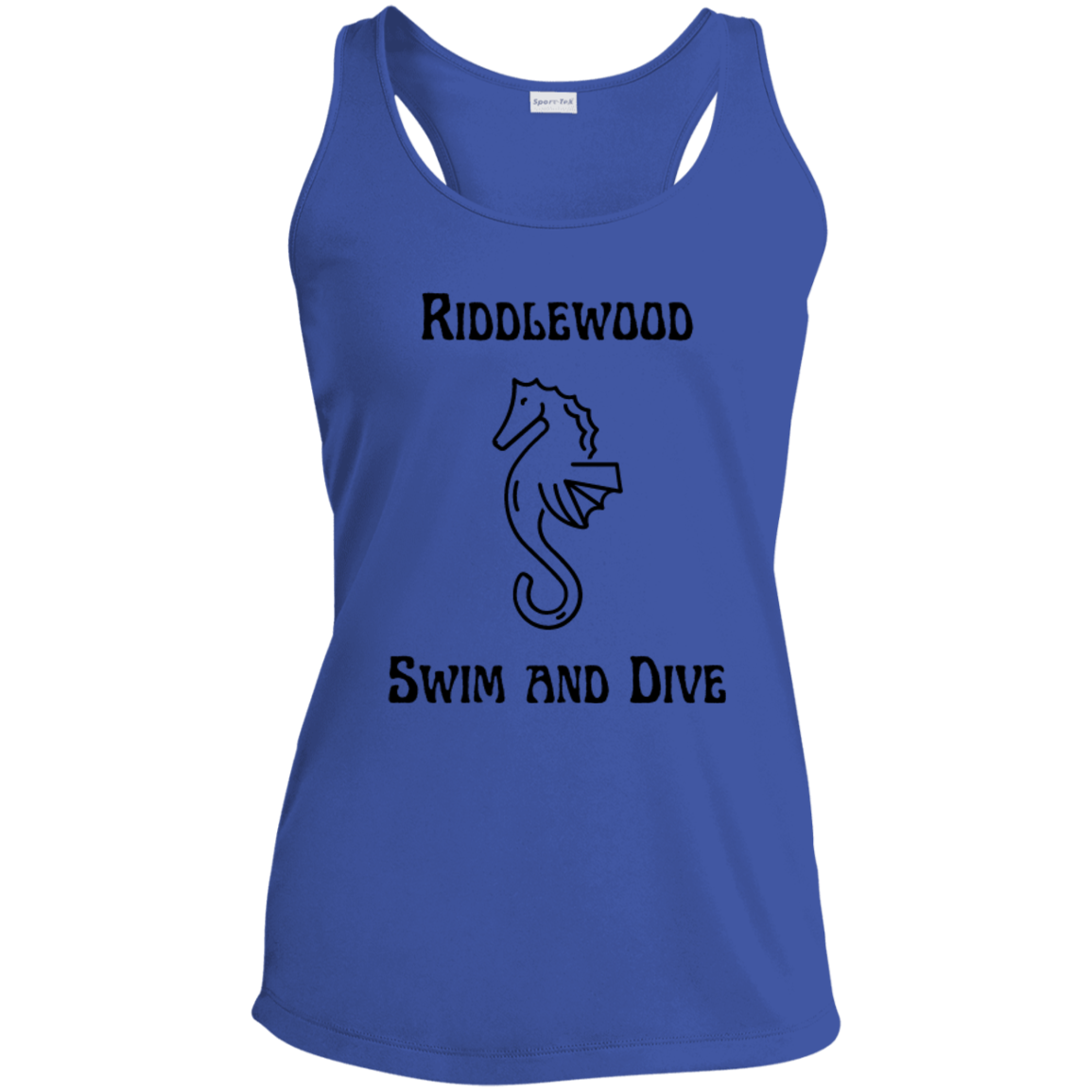 Riddlewood swim and dive TeamStore Ladies' Performance Racerback Tank