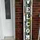 Handcrafted Hockey Stick Welcome Sign- NHL Colors
