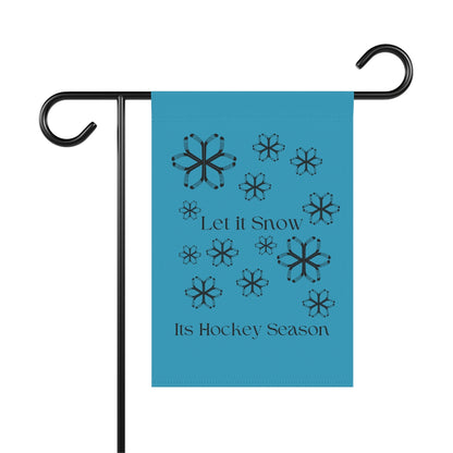 Let it Snow- Hockey Snowflakes- Garden & House Banner