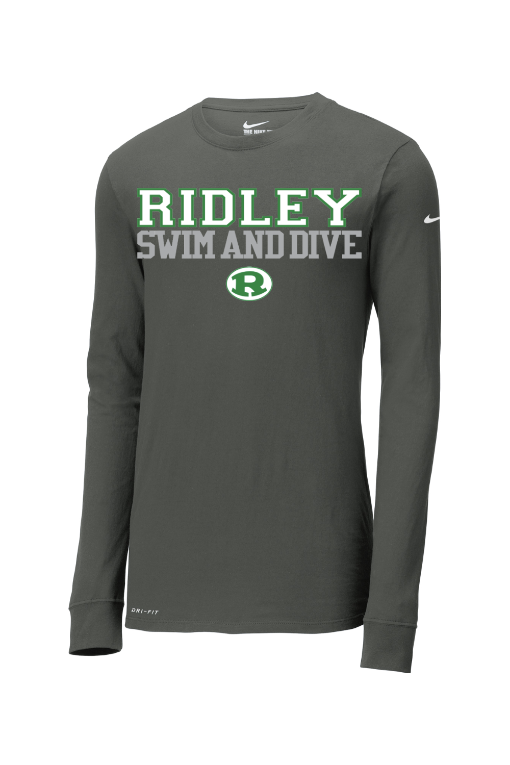 Ridley Swim and Dive Nike Dri-FIT Cotton/Poly Long Sleeve Tee