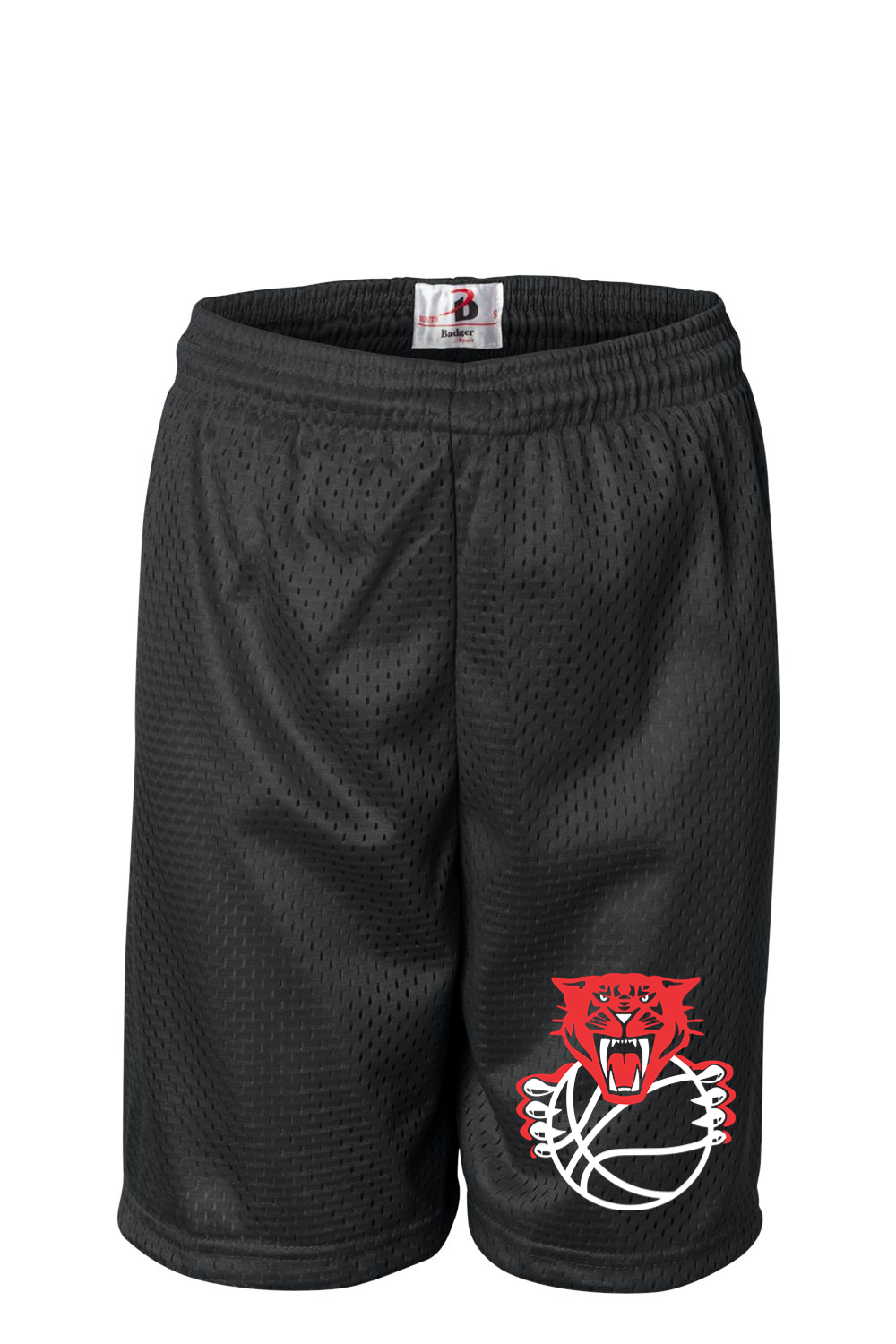 Sabers Basketball Badger Youth Pro Mesh 6" Shorts