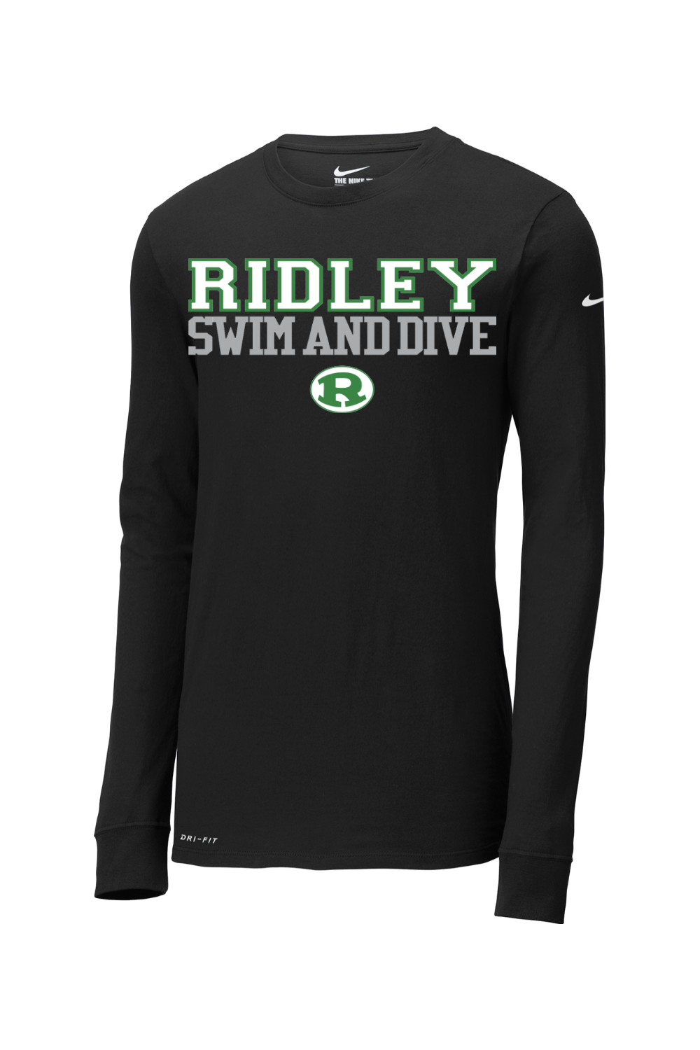 Ridley Swim and Dive Nike Dri-FIT Cotton/Poly Long Sleeve Tee