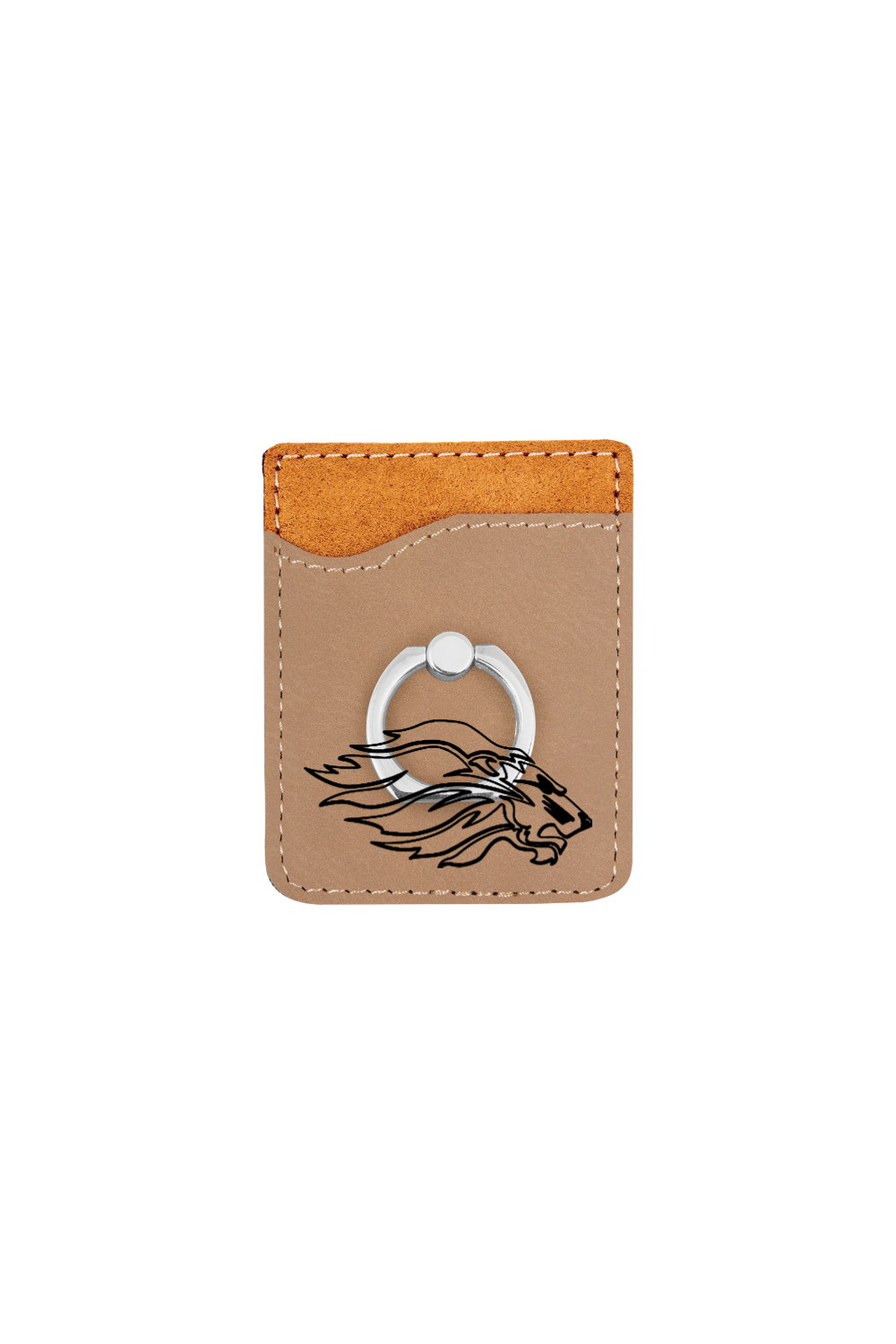 CCCS Lion Laserable Leatherette Phone Wallet with Ring
