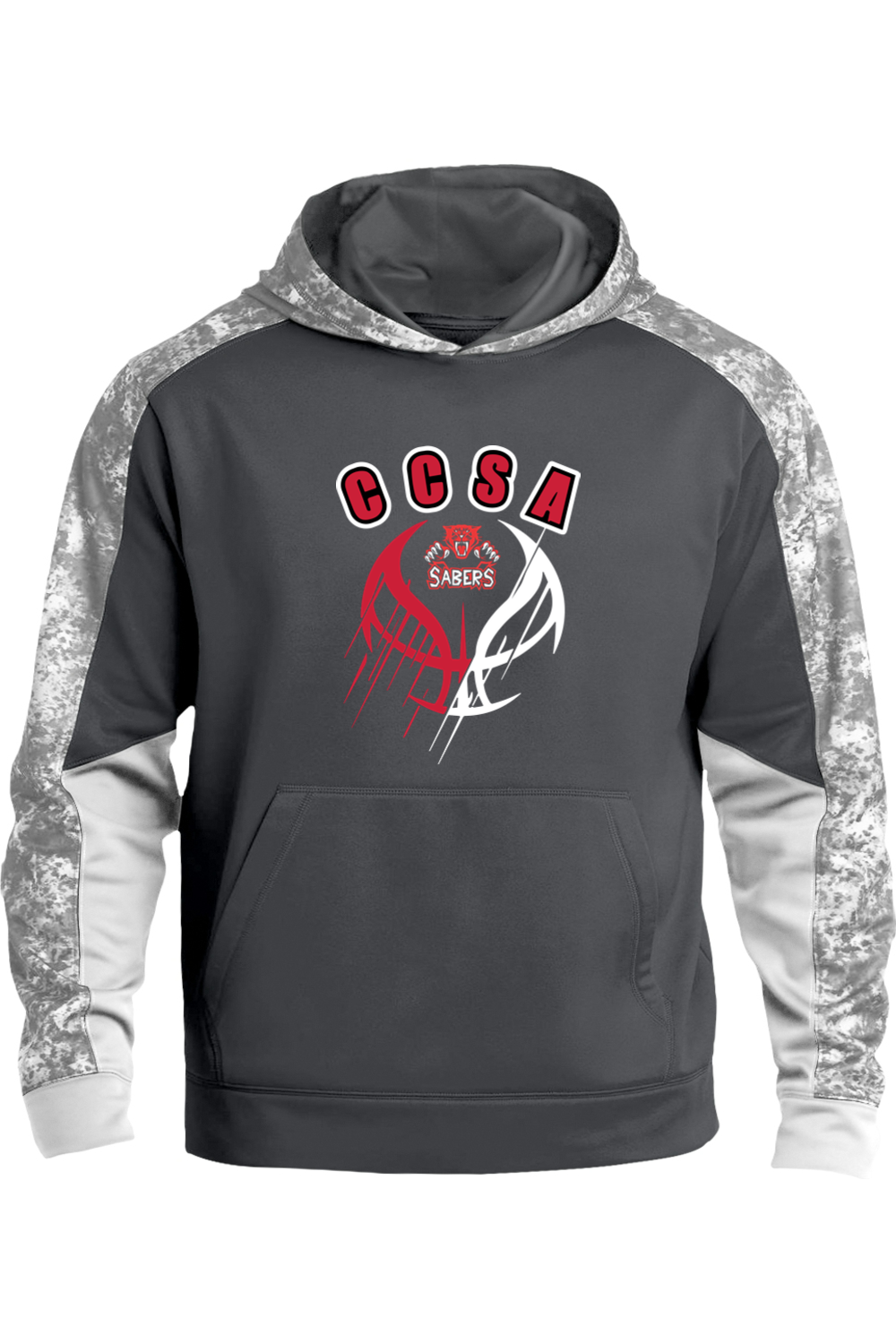 CCSA Sport-Tek® Youth Sport-Wick® Mineral Freeze Fleece Colorblock Hooded Pullover