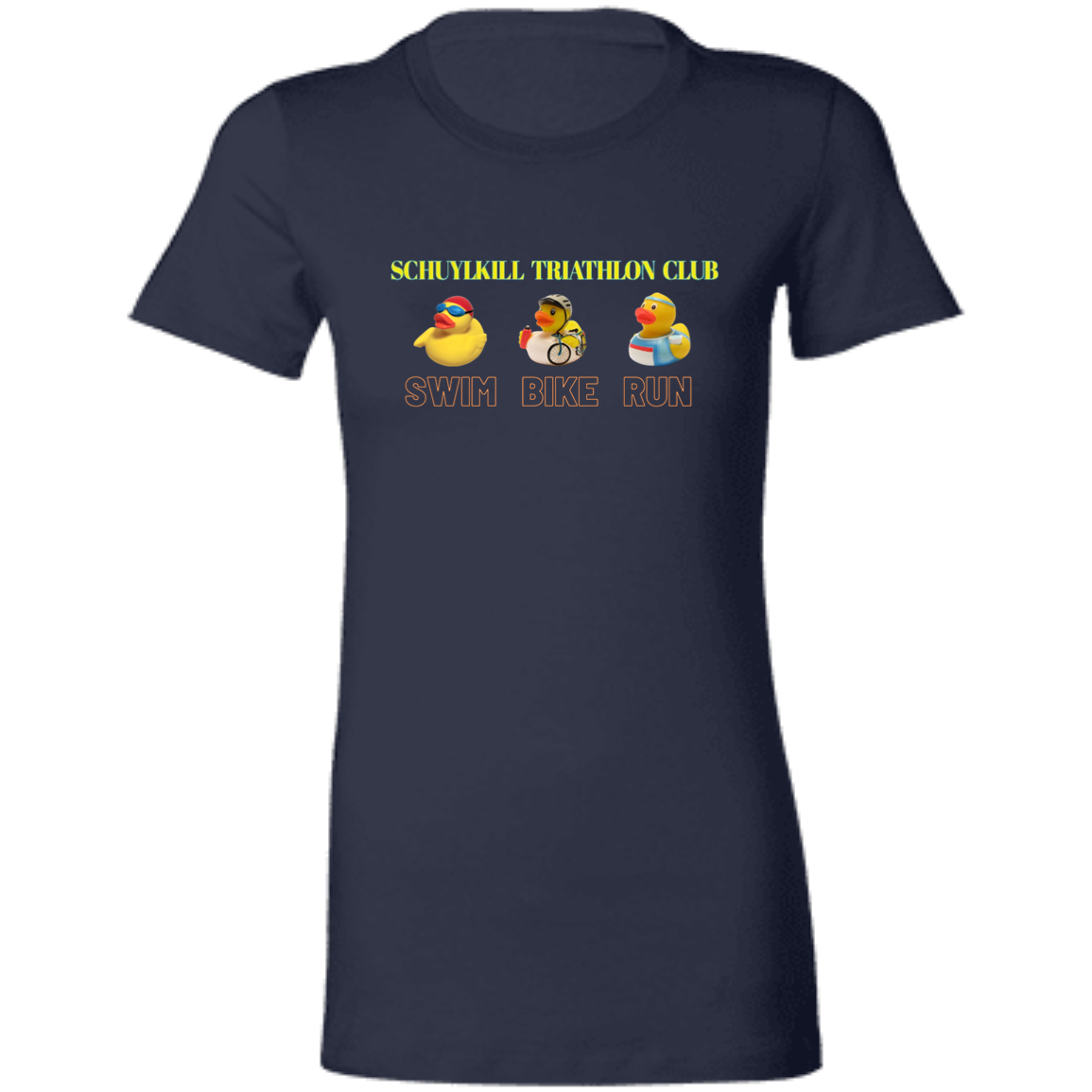 Ducky Swim-Bike-Rub-TeamStore Ladies' Favorite T-Shirt