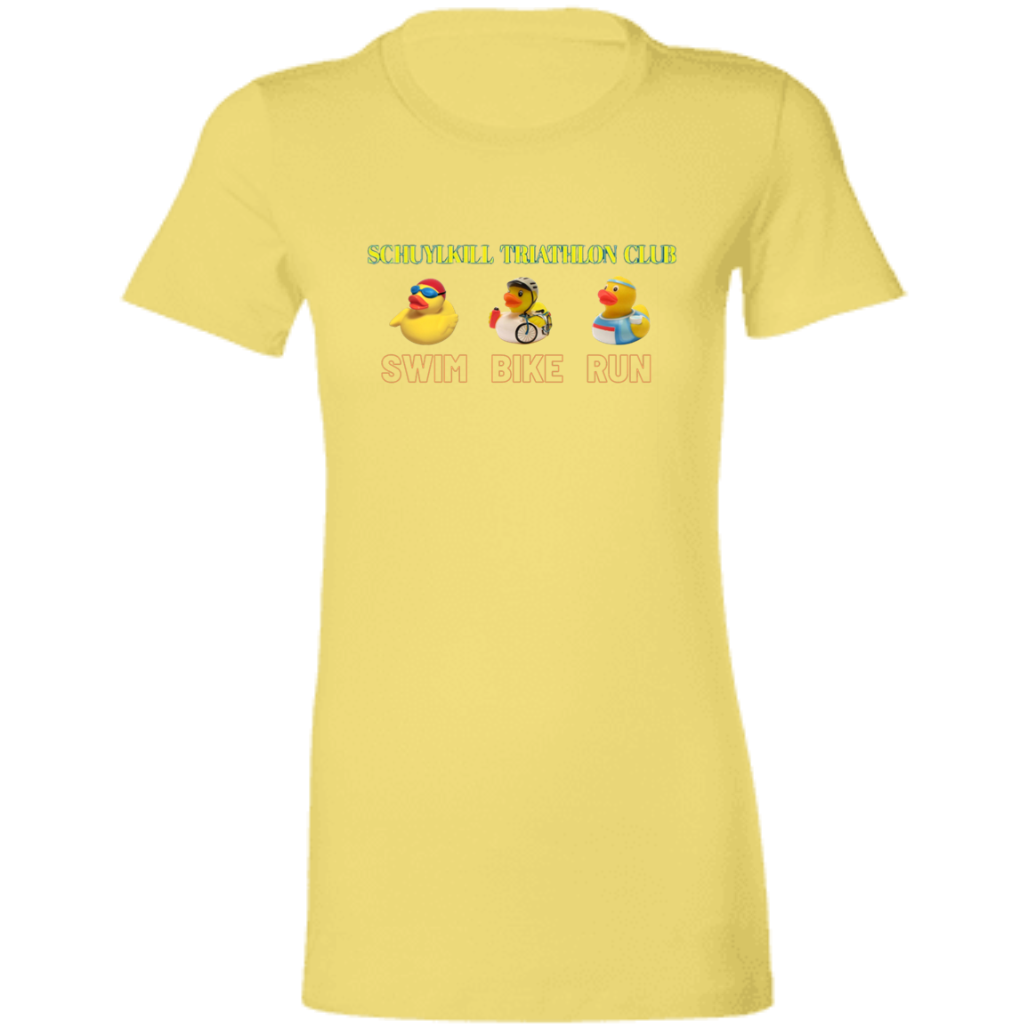 Ducky Swim-Bike-Rub-TeamStore Ladies' Favorite T-Shirt