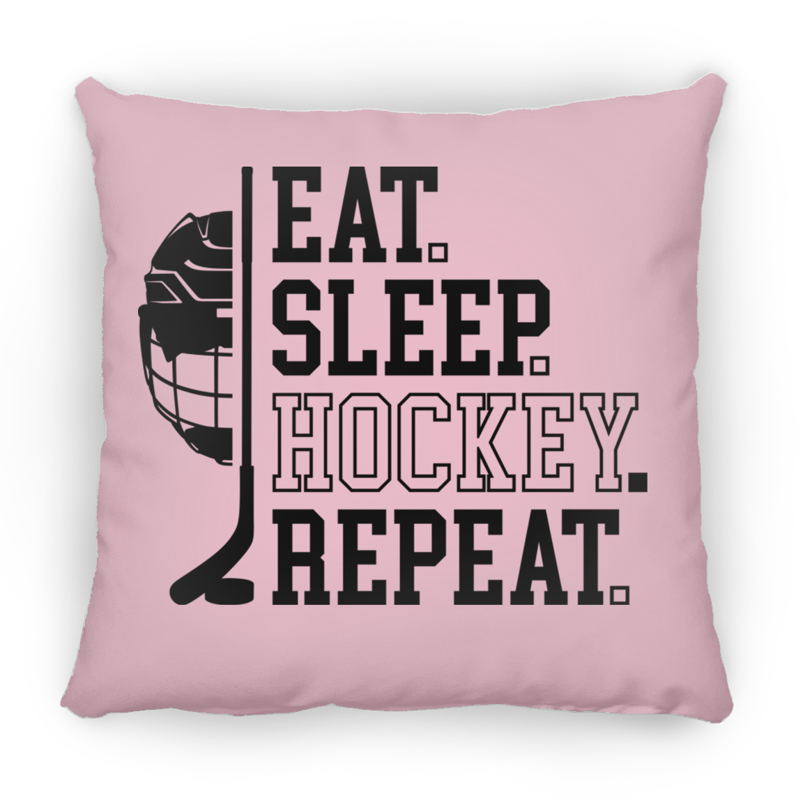 Eat Sleep Hockey- Large Square Pillow