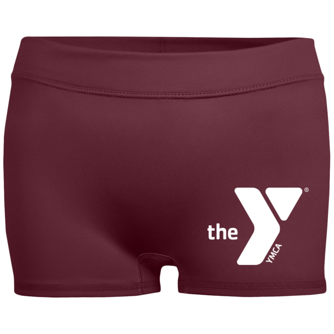 Ymca Logo TeamStore Ladies' Fitted Moisture-Wicking 2.5 inch Shorts