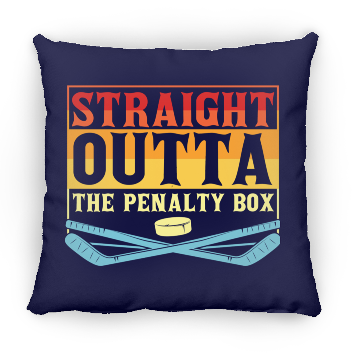Straight Outta- Large Square Pillow