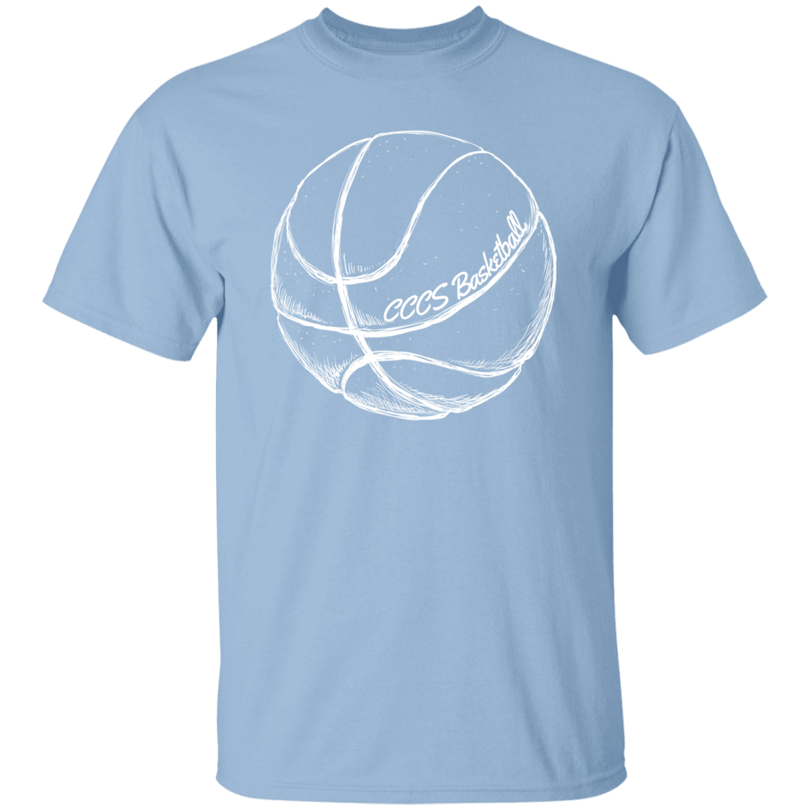 CCCS Basketball Drawing- Adult Size T-Shirt