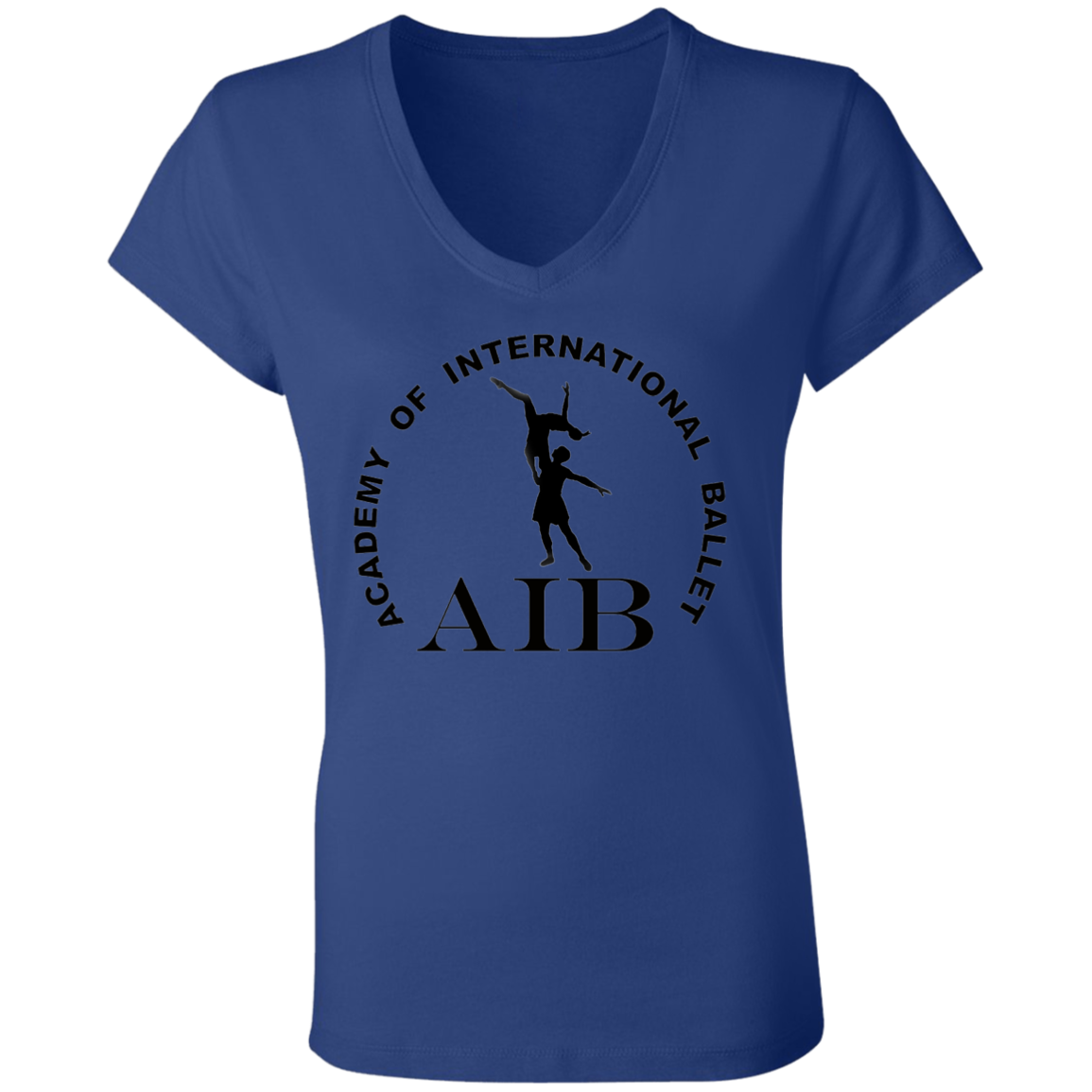 AIB Logo- Ladies' Jersey V-Neck T-Shirt