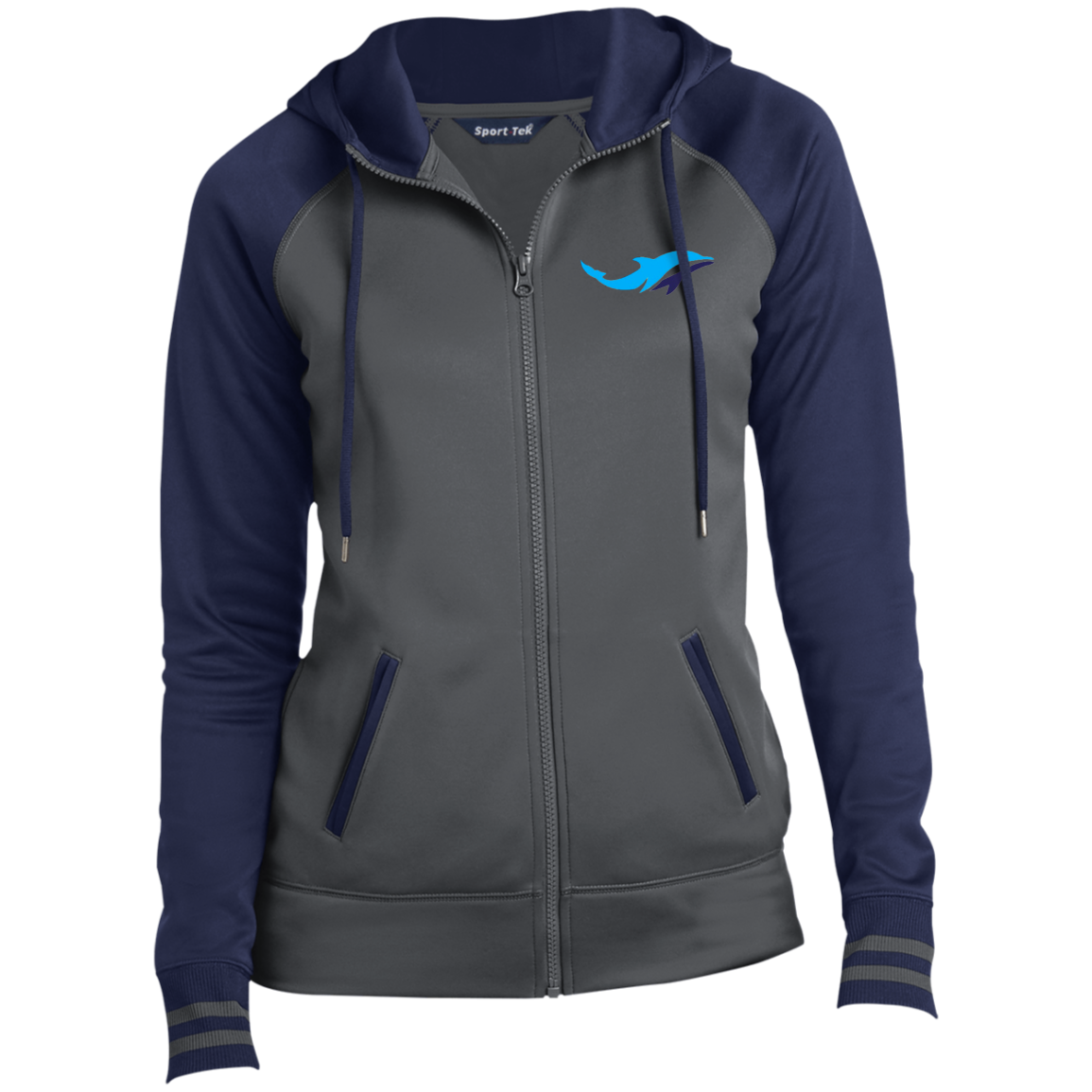 Dophin TeamStore Ladies' Sport-Wick® Full-Zip Hooded Jacket