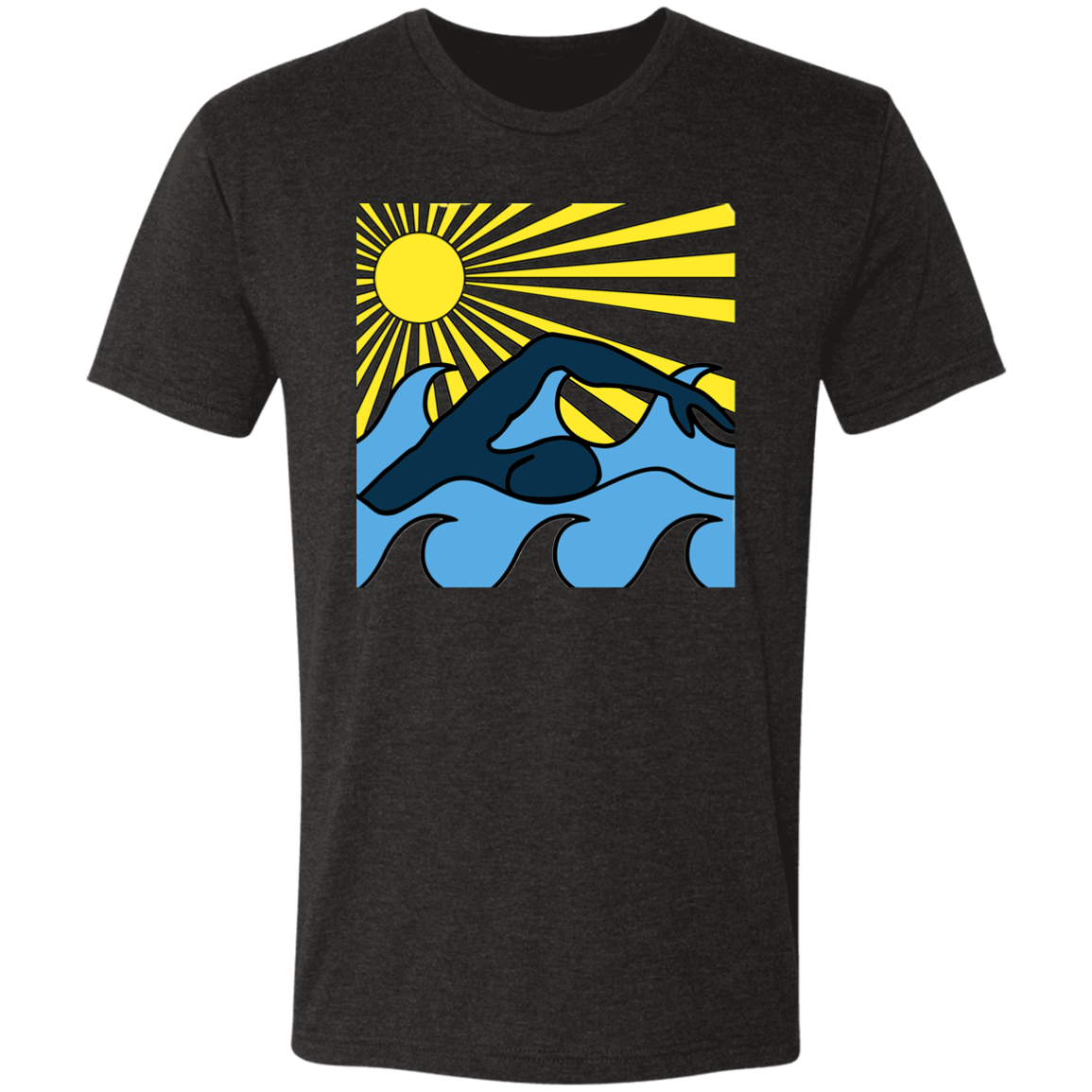 Open Water- Men's Triblend T-Shirt