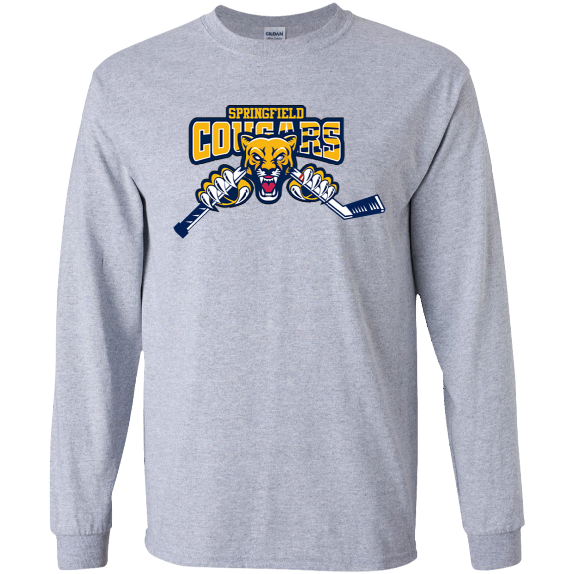 Cougars Hockey Cotton Youth LS