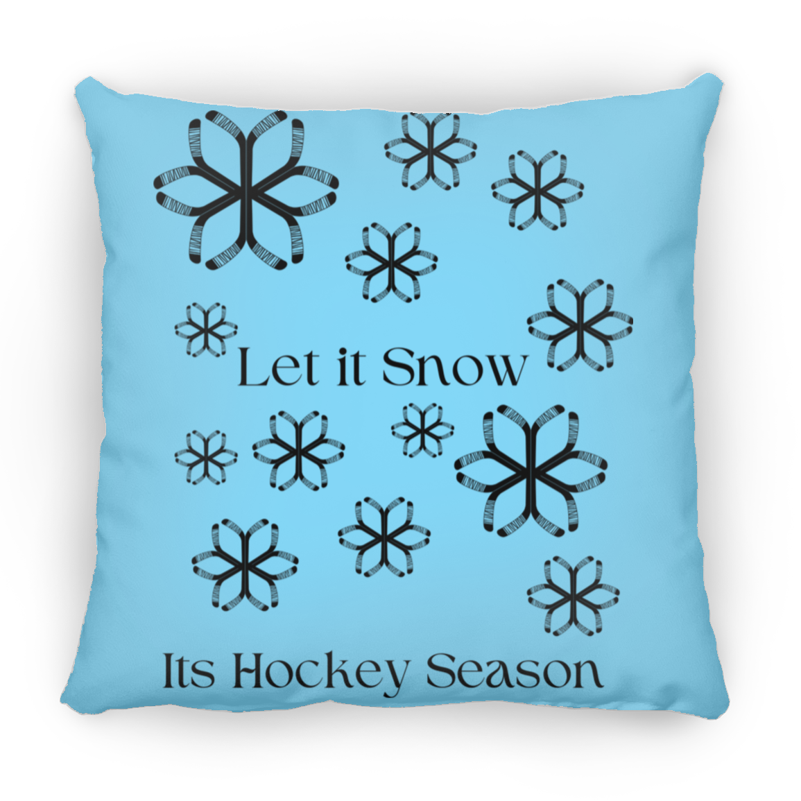Let is Snow Large Square Pillow