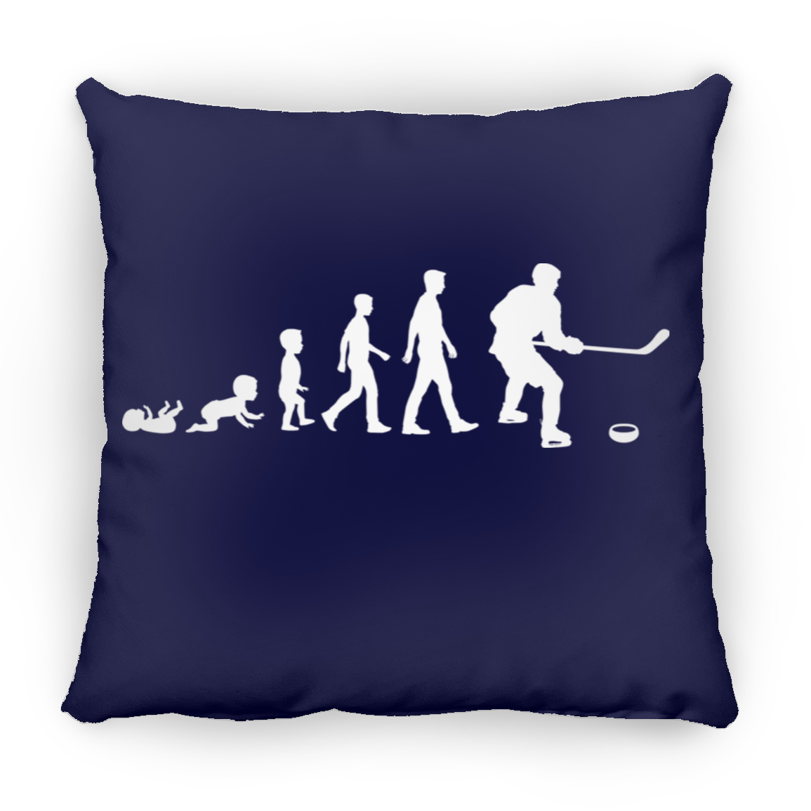 Growing up Hockey- Large Square Pillow