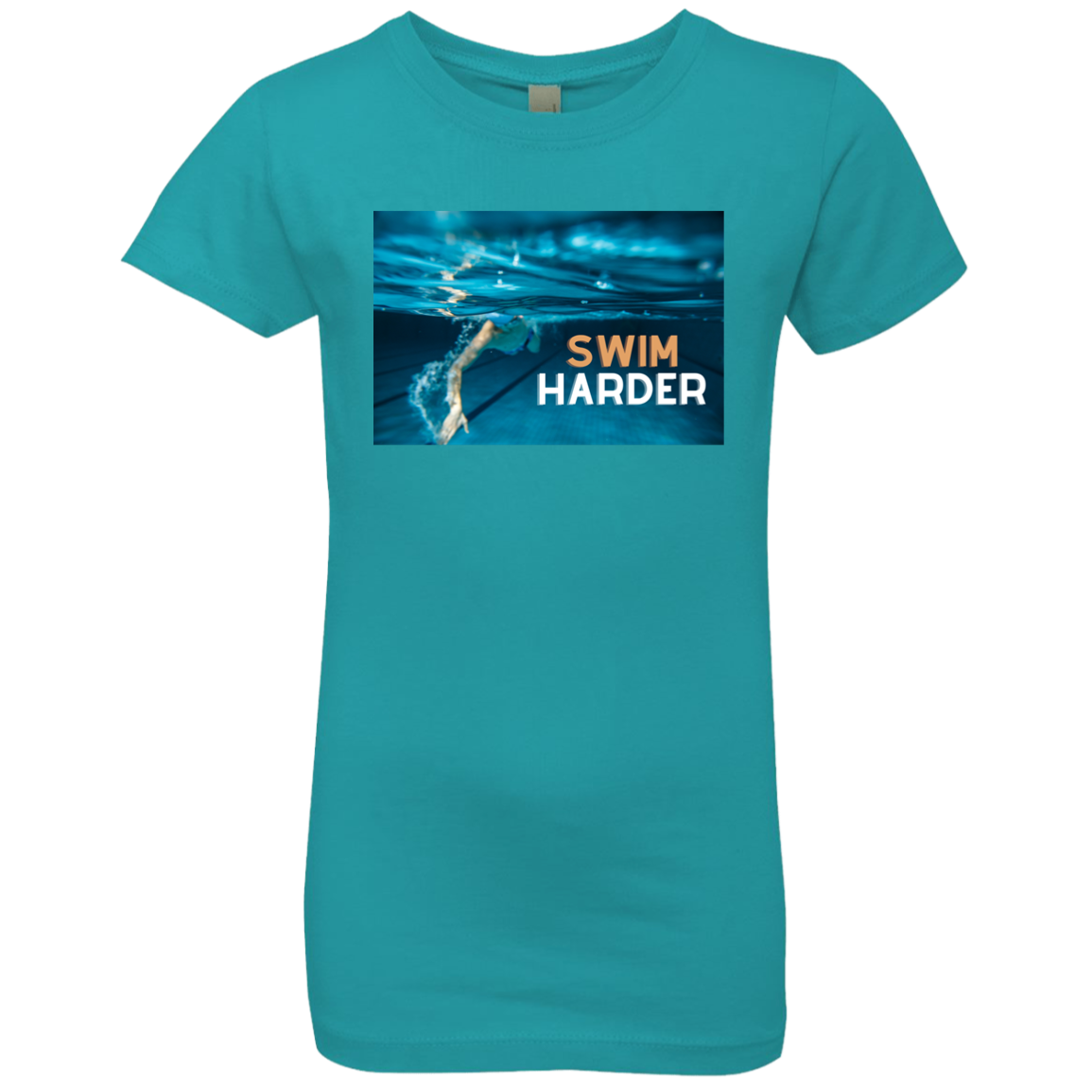 Swim Harder Girls' Princess T-Shirt