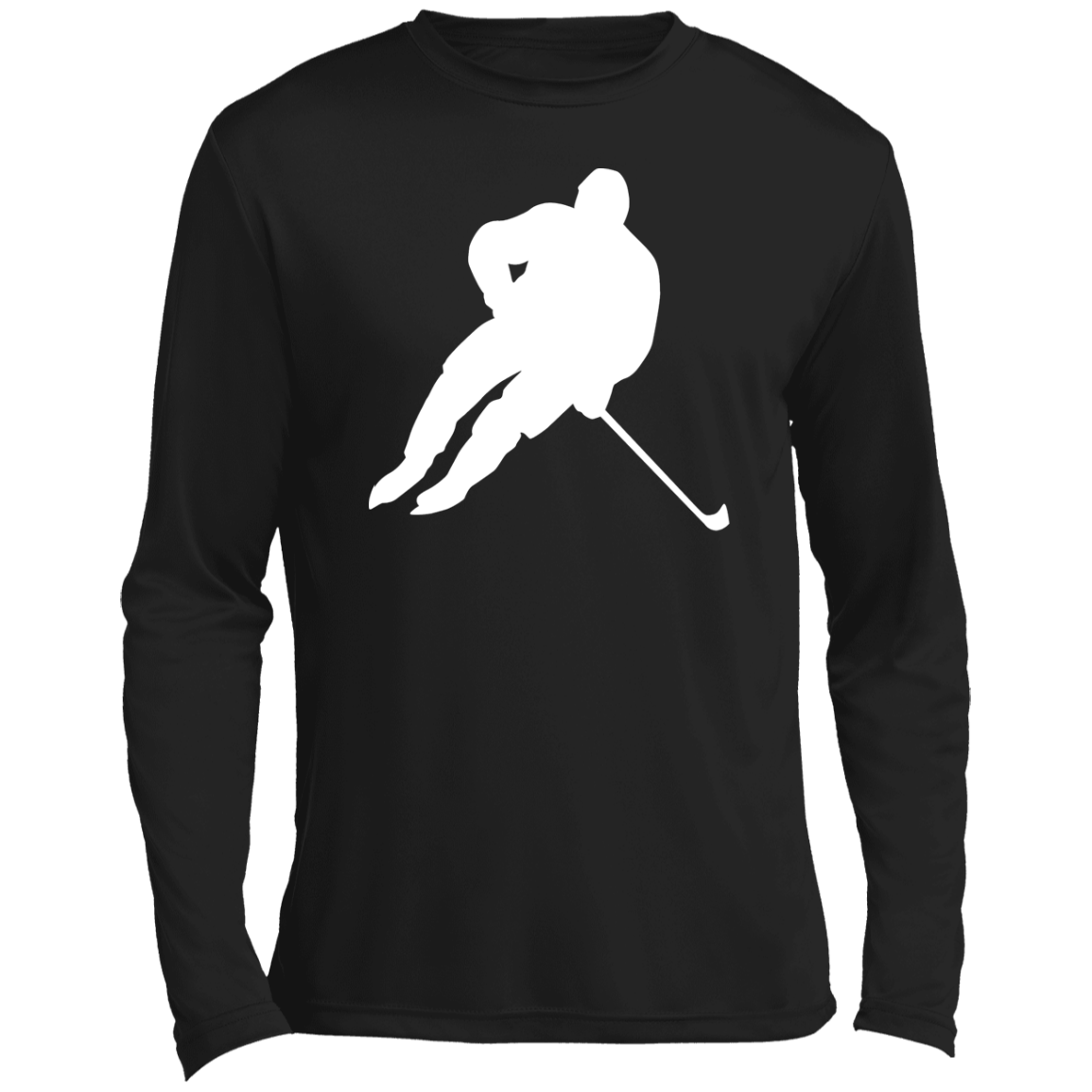 Silhouette Skater- Hockey Men’s Long Sleeve Performance Tee