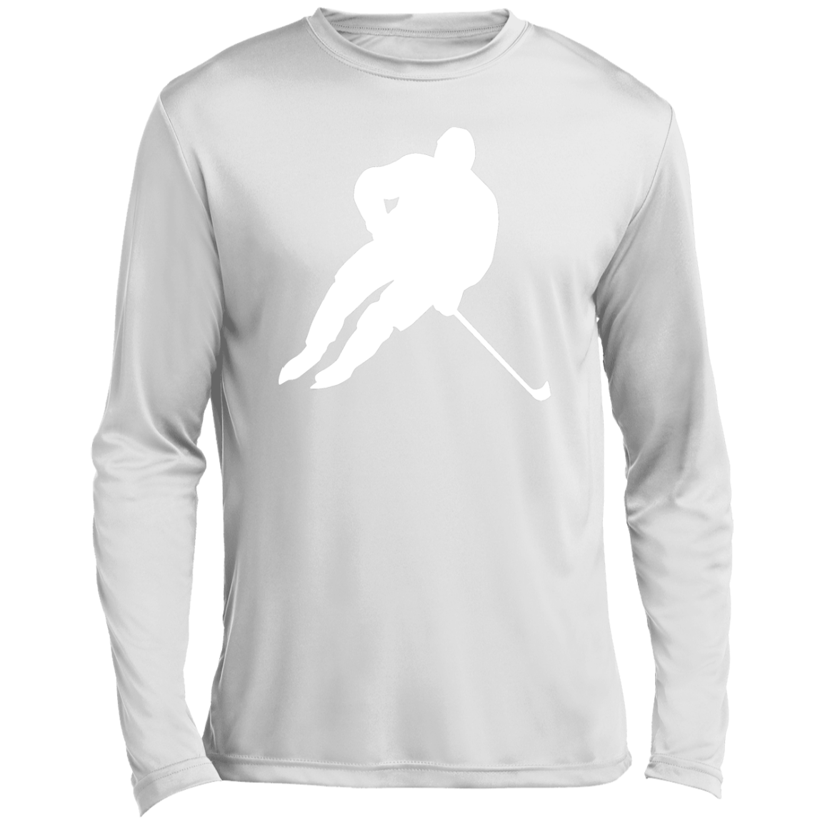 Silhouette Skater- Hockey Men’s Long Sleeve Performance Tee