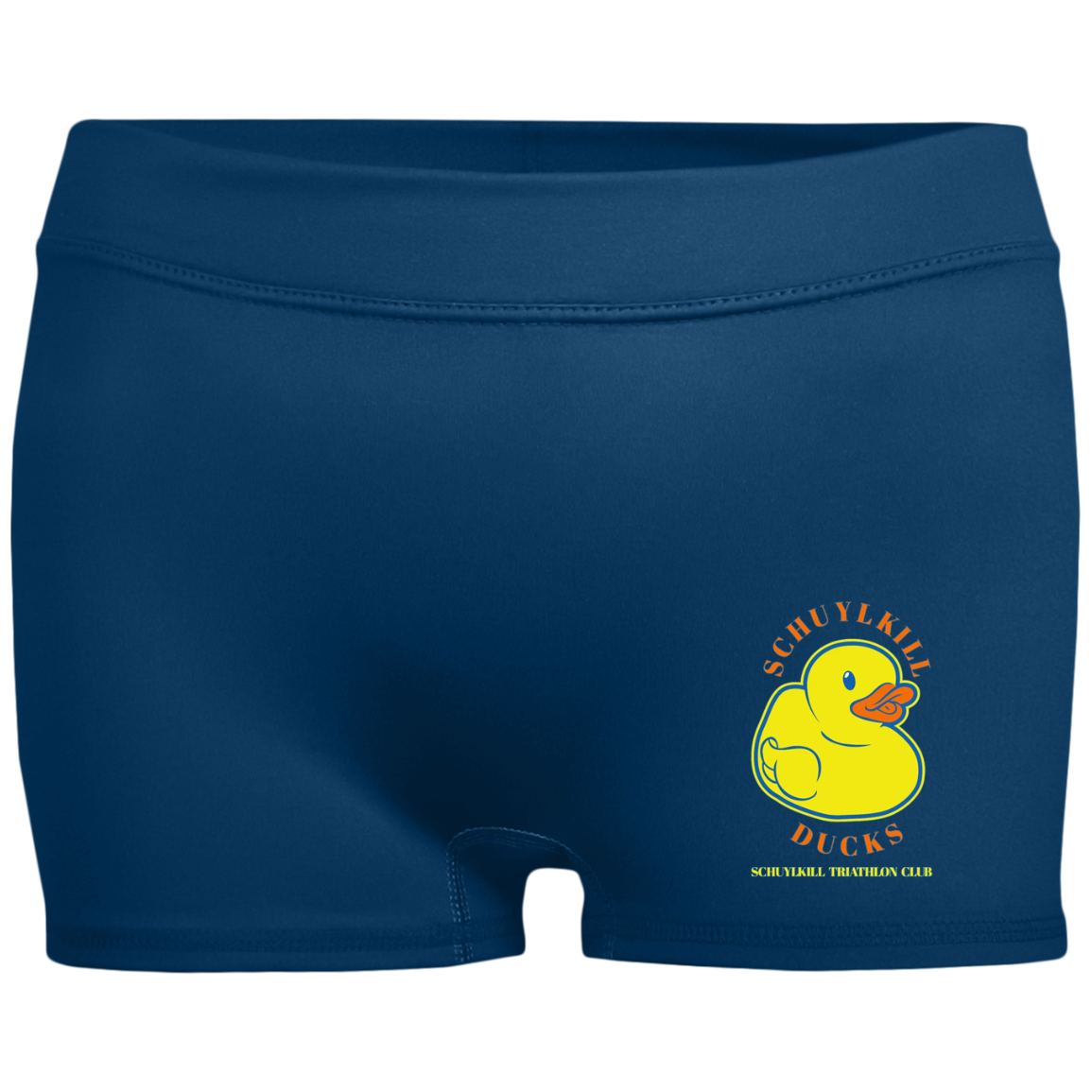 Ducks TeamStore Ladies' Fitted Moisture-Wicking 2.5 inch Shorts