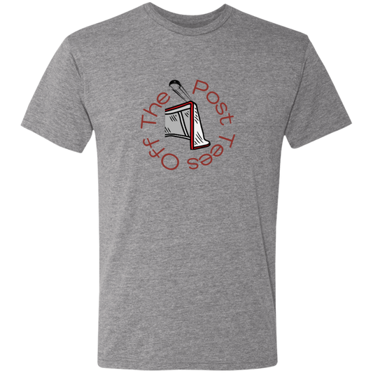 Off The Post Tees- Men's Triblend Hockey T-Shirt
