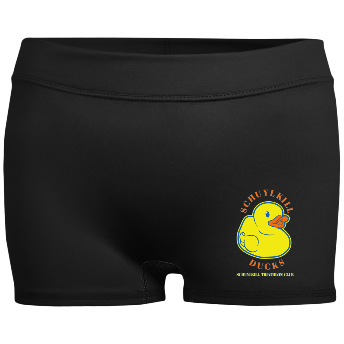 Ducks TeamStore Ladies' Fitted Moisture-Wicking 2.5 inch Shorts