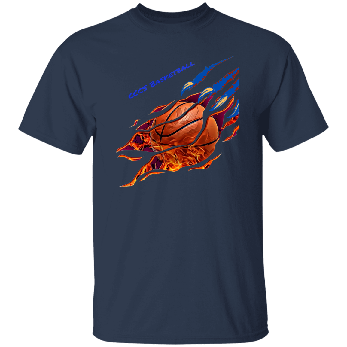 Lion Fire Claws Adult Size T-Shirt