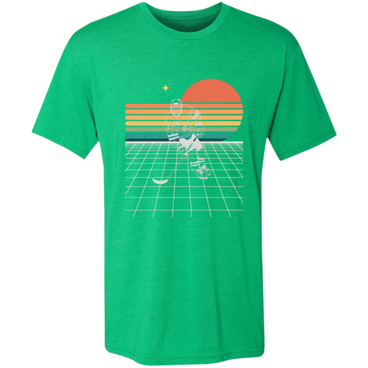Sunset Skate- Men's Triblend Hockey T-Shirt