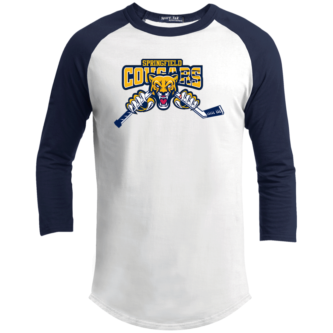 Cougars Hockey Youth 3/4 Raglan Sleeve Shirt