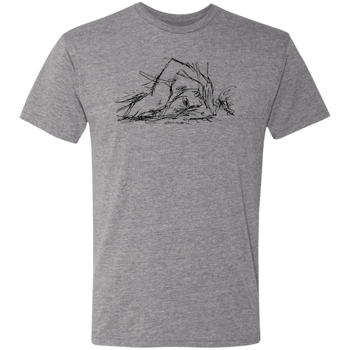 Sketchy Swim- Men's Triblend T-Shirt