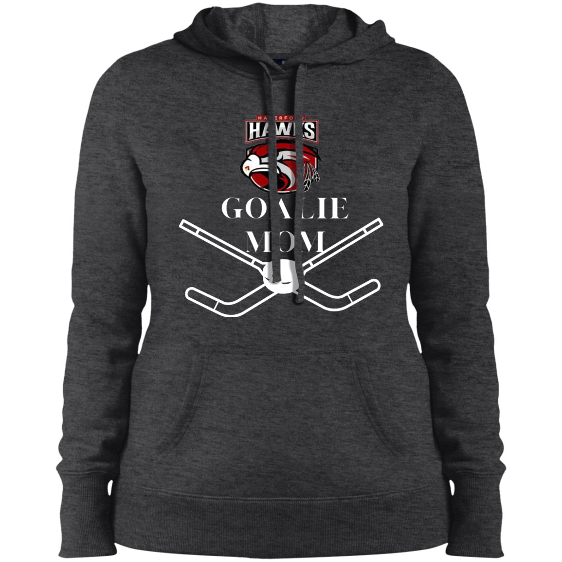 Hawks Goalie Mom Ladies' Pullover Hooded Sweatshirt