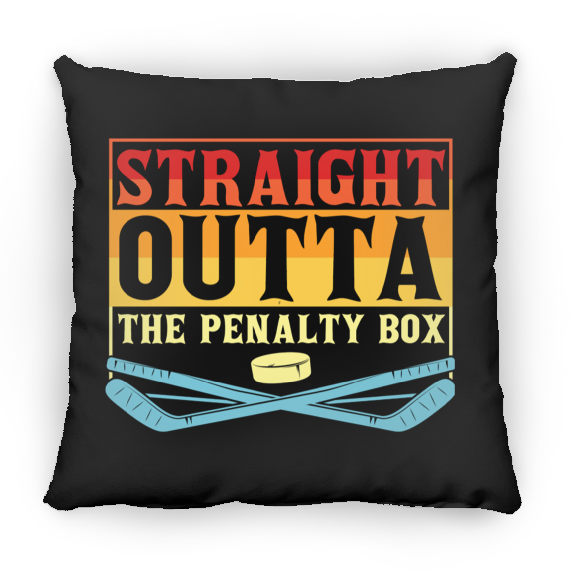 Straight Outta- Large Square Pillow