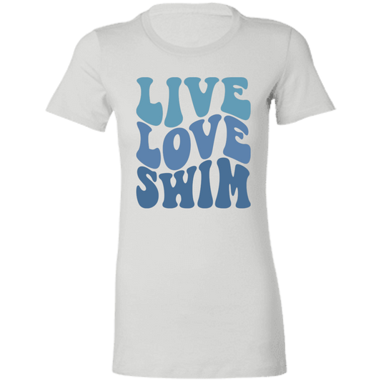 Live, Love, Swim- Ladies' Favorite T-Shirt