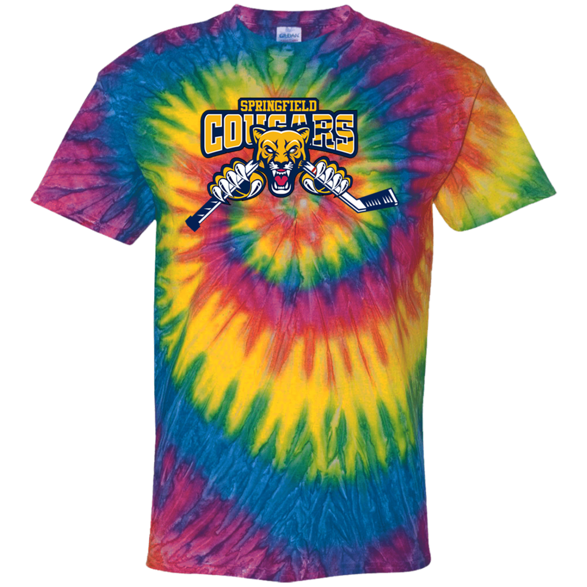 Cougars Hockey Youth Tie Dye T-Shirt
