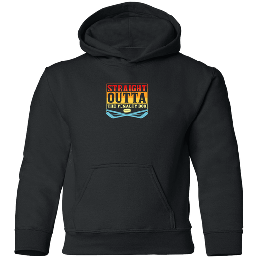 Straight Outta- Hockey Youth Player Hoodie