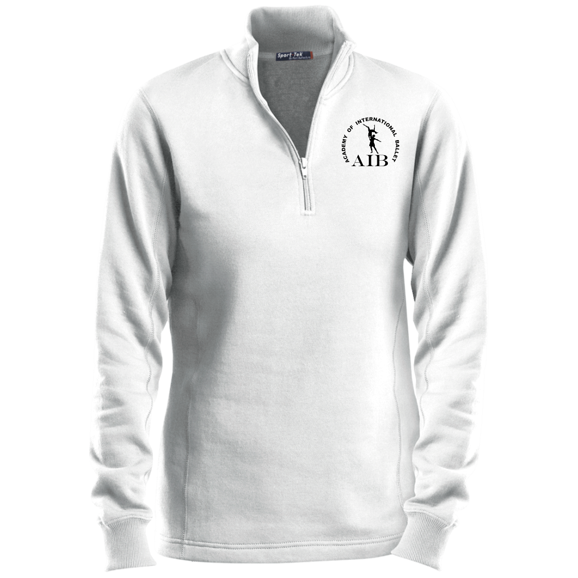 AIB Logo- Ladies 1/4 Zip Sweatshirt