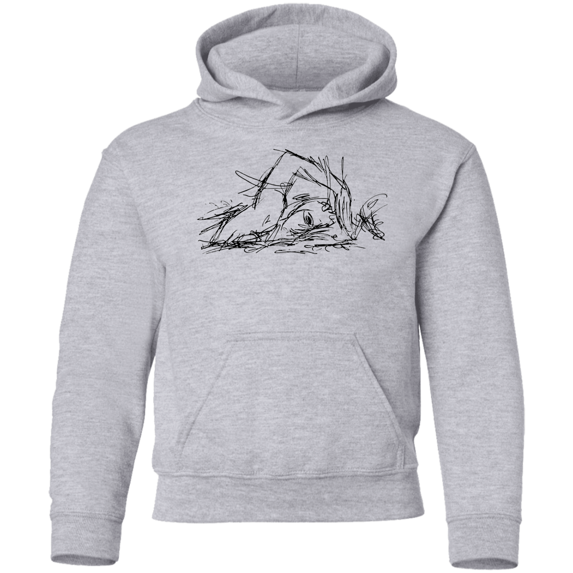 Sketchy Swim- Youth Pullover Hoodie
