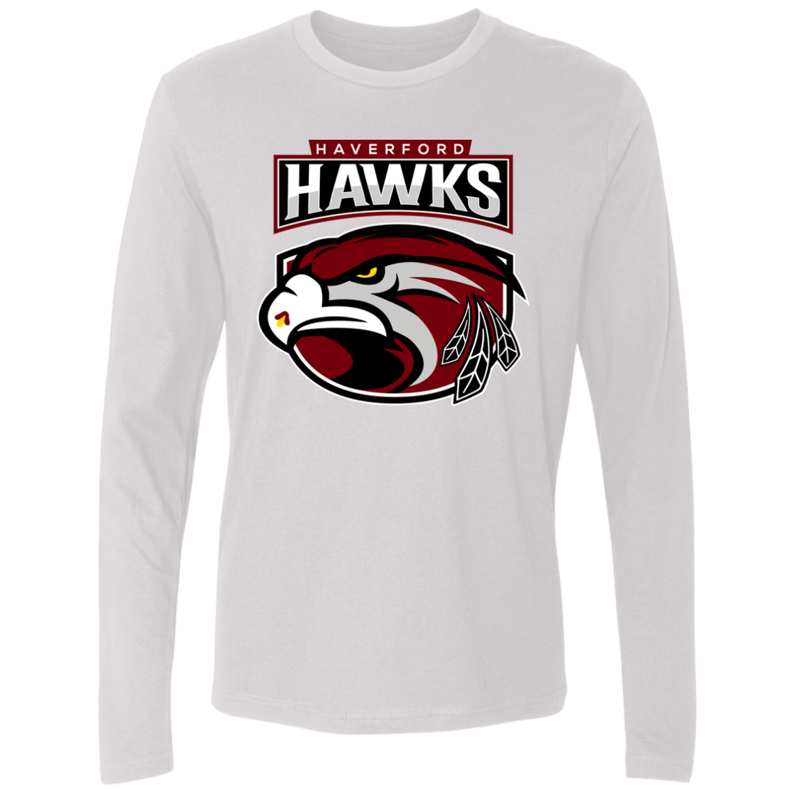 Hawks Men's Premium LS 100% Cotton