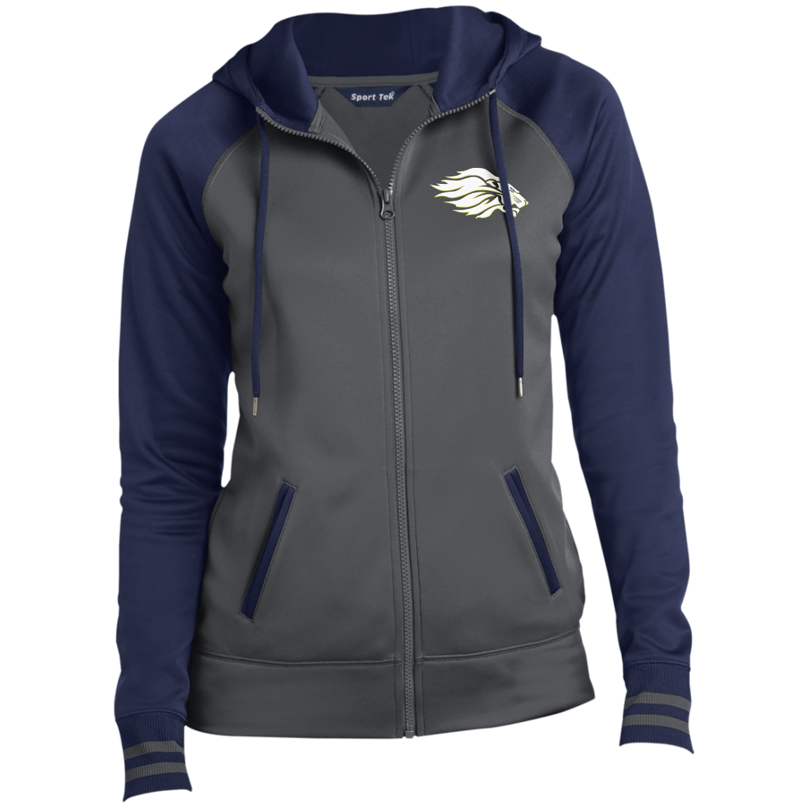 Lions- Ladies' Sport-Wick® Full-Zip Hooded Jacket